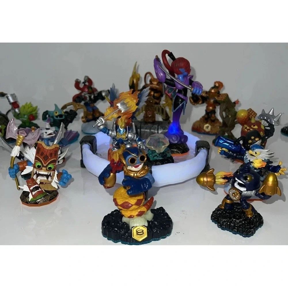 B18)Large Lot Skylanders- 50 Figures And 3 Xbox 360 Portals Activision See Pics